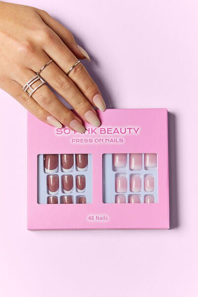 SO PINK BEAUTY Polly Press On Nails 2 Packs - Bella Blue Styles