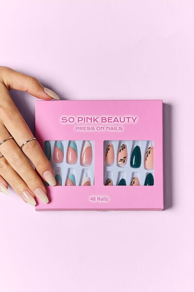 SO PINK BEAUTY Veronica Press On Nails 2 Packs - Bella Blue Styles