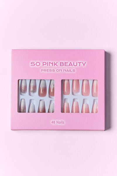 SO PINK BEAUTY Veronica Press On Nails 2 Packs - Bella Blue Styles