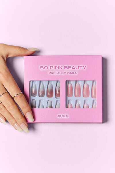 SO PINK BEAUTY Veronica Press On Nails 2 Packs - Bella Blue Styles