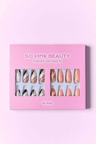 SO PINK BEAUTY Veronica Press On Nails 2 Packs - Bella Blue Styles