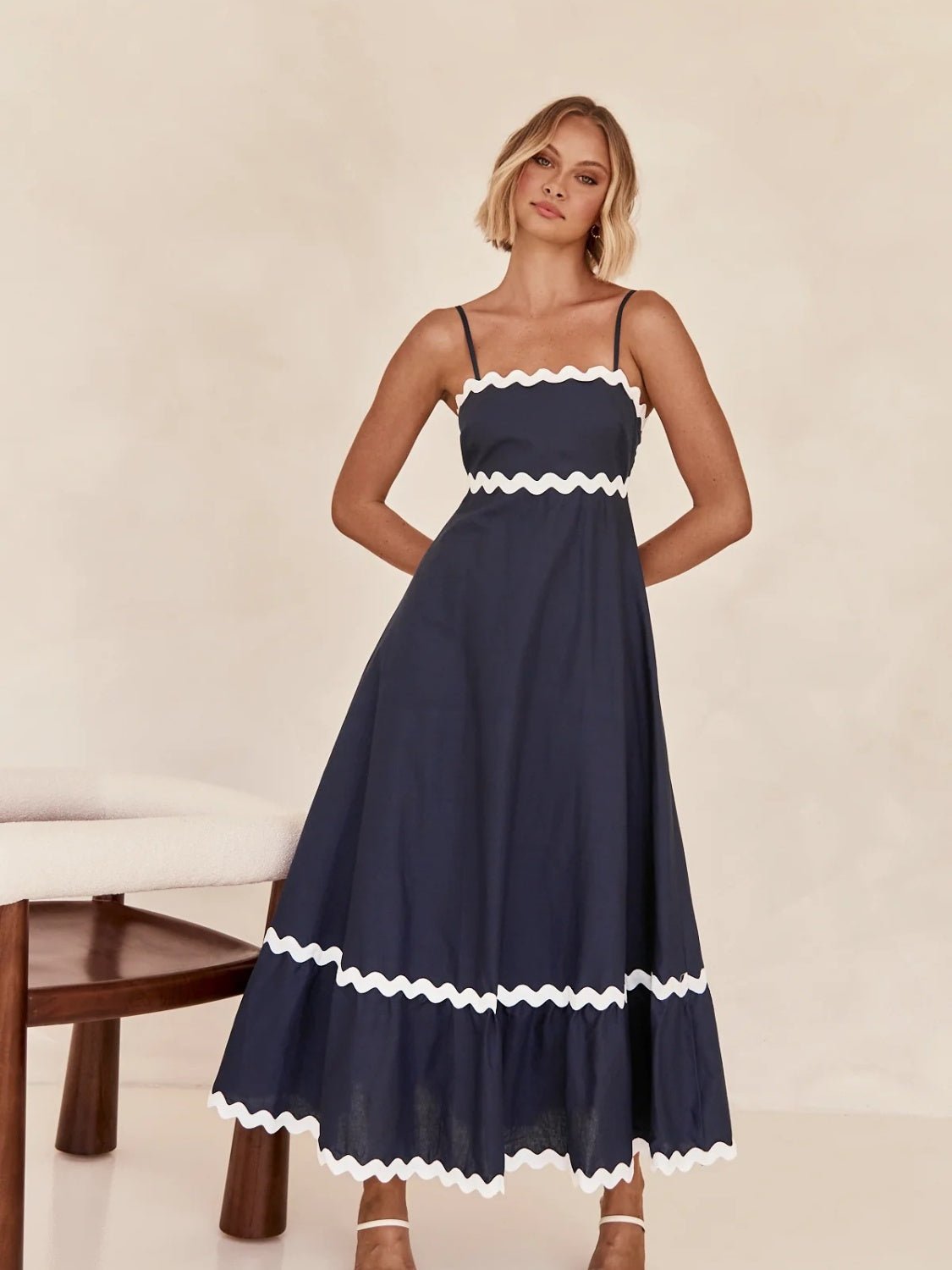 Spaghetti Strap Maxi Dress - Bella Blue Styles