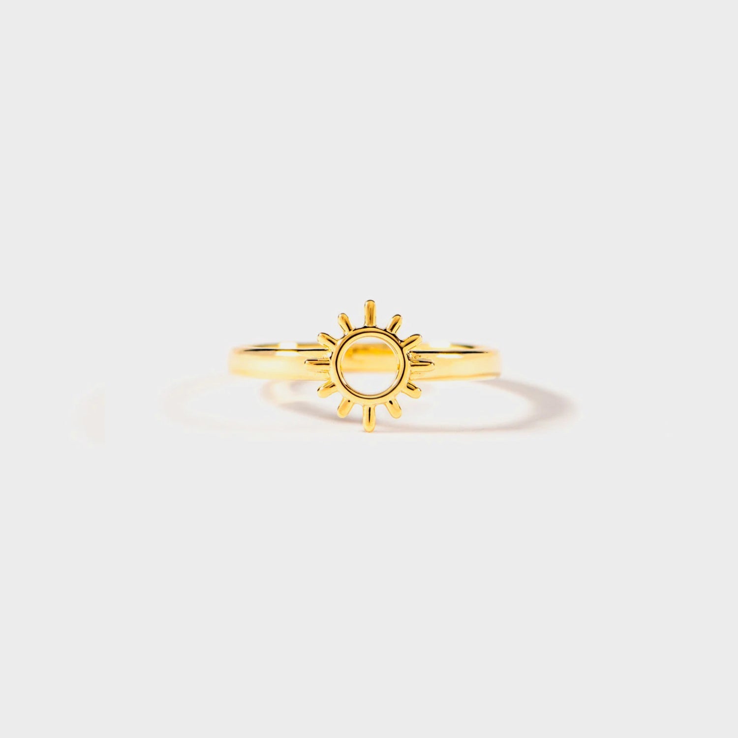 Sun Shape 18K Gold - Plated Ring - Bella Blue Styles