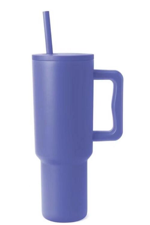 The Tucci Stainless Steel Tumbler with Matching Straw - Bella Blue Styles