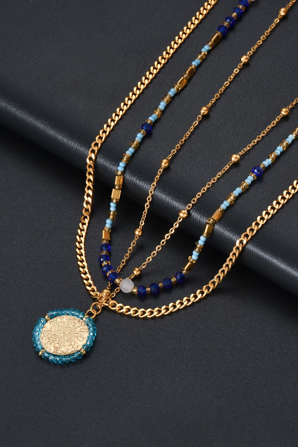 Three-Piece Beaded Necklace Set - Bella Blue Styles