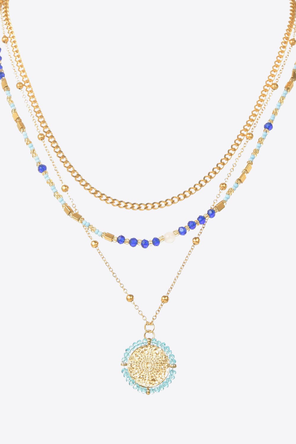 Three-Piece Beaded Necklace Set - Bella Blue Styles