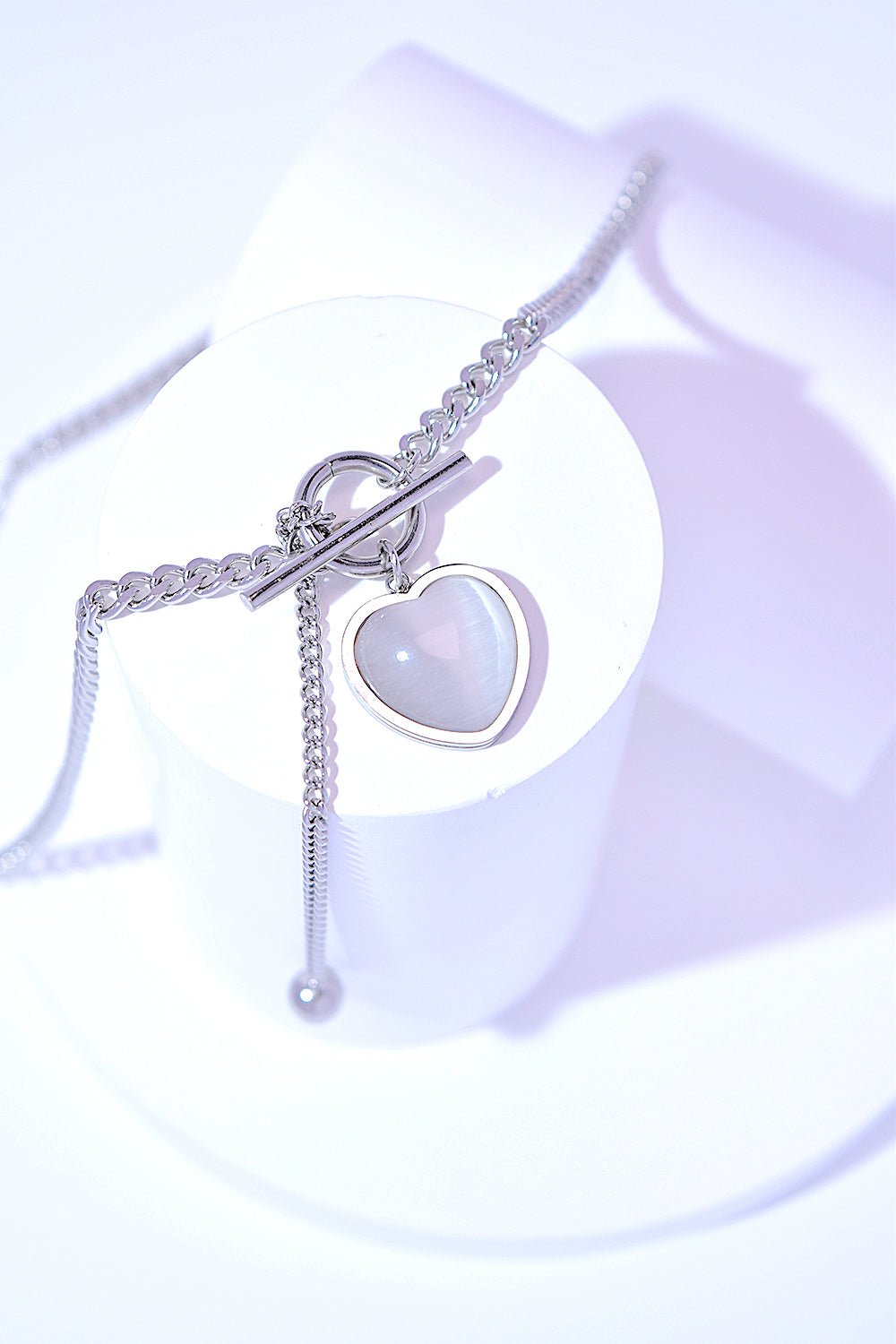 Titanium Steel Heart Necklace - Bella Blue Styles