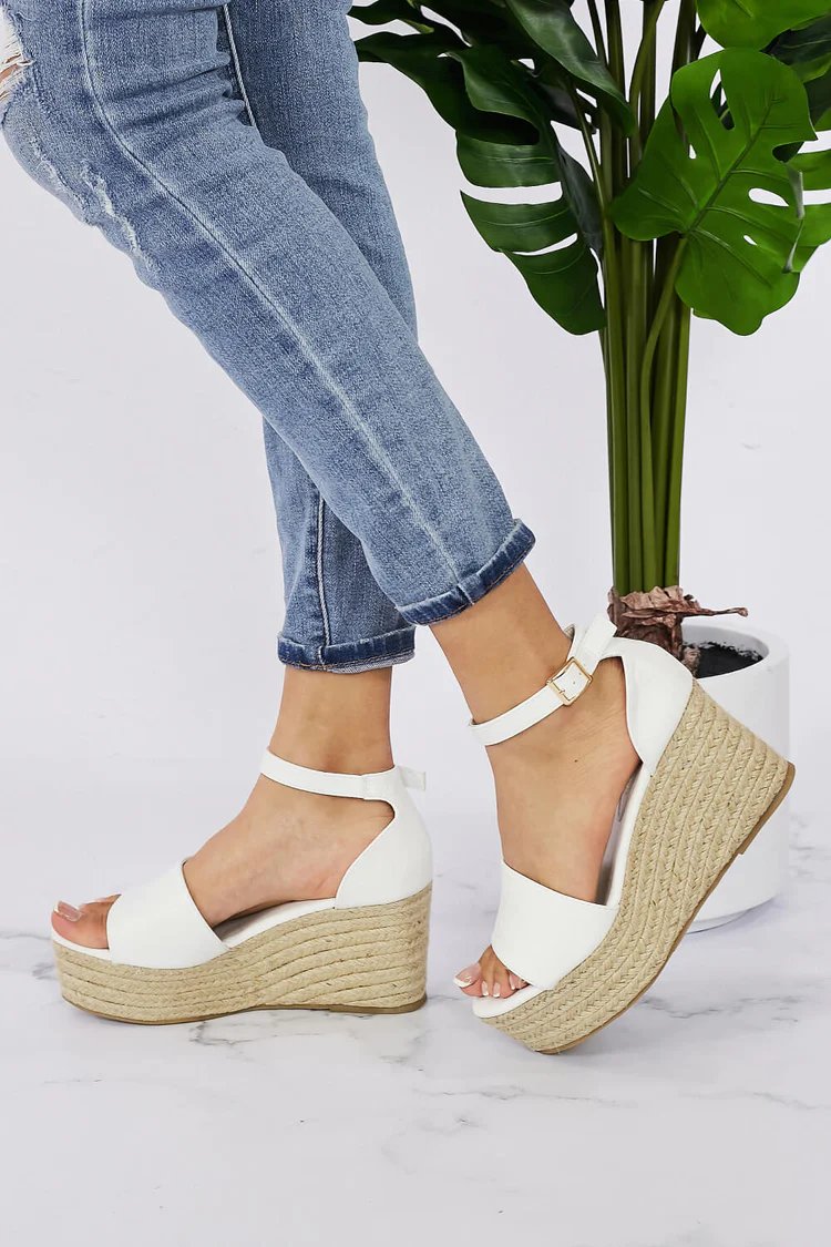 Trip to Boston Espadrille Wedges - Bella Blue Styles