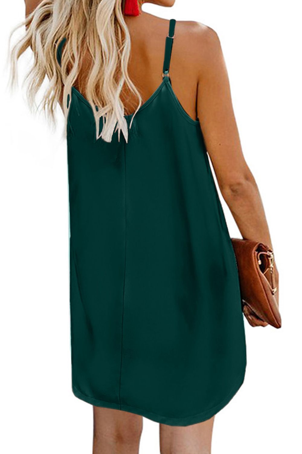 V-Neck Mini Cami Dress - Bella Blue Styles