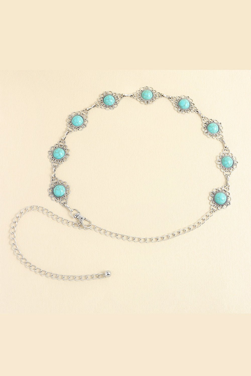 Vintage Turquoise Alloy Belt - Bella Blue Styles