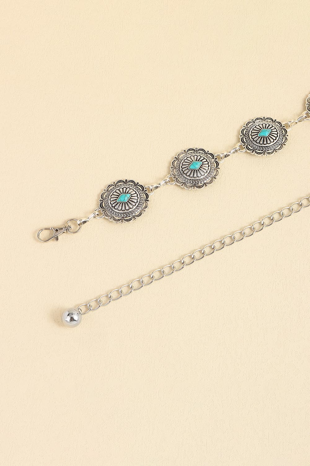 Vintage Turquoise Alloy Belt - Bella Blue Styles