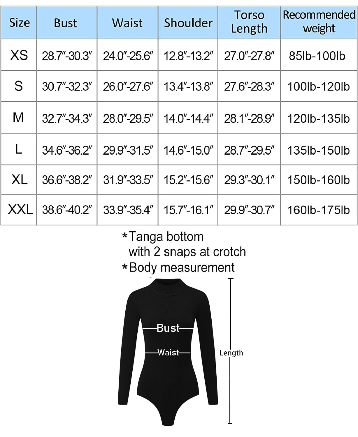 Vomidia 5 Piece Body Suits for Womens Long Sleeve Mock Turtle Neck Casual Stretchy Basic T Shirt Bodysuit Tops - Bella Blue Styles