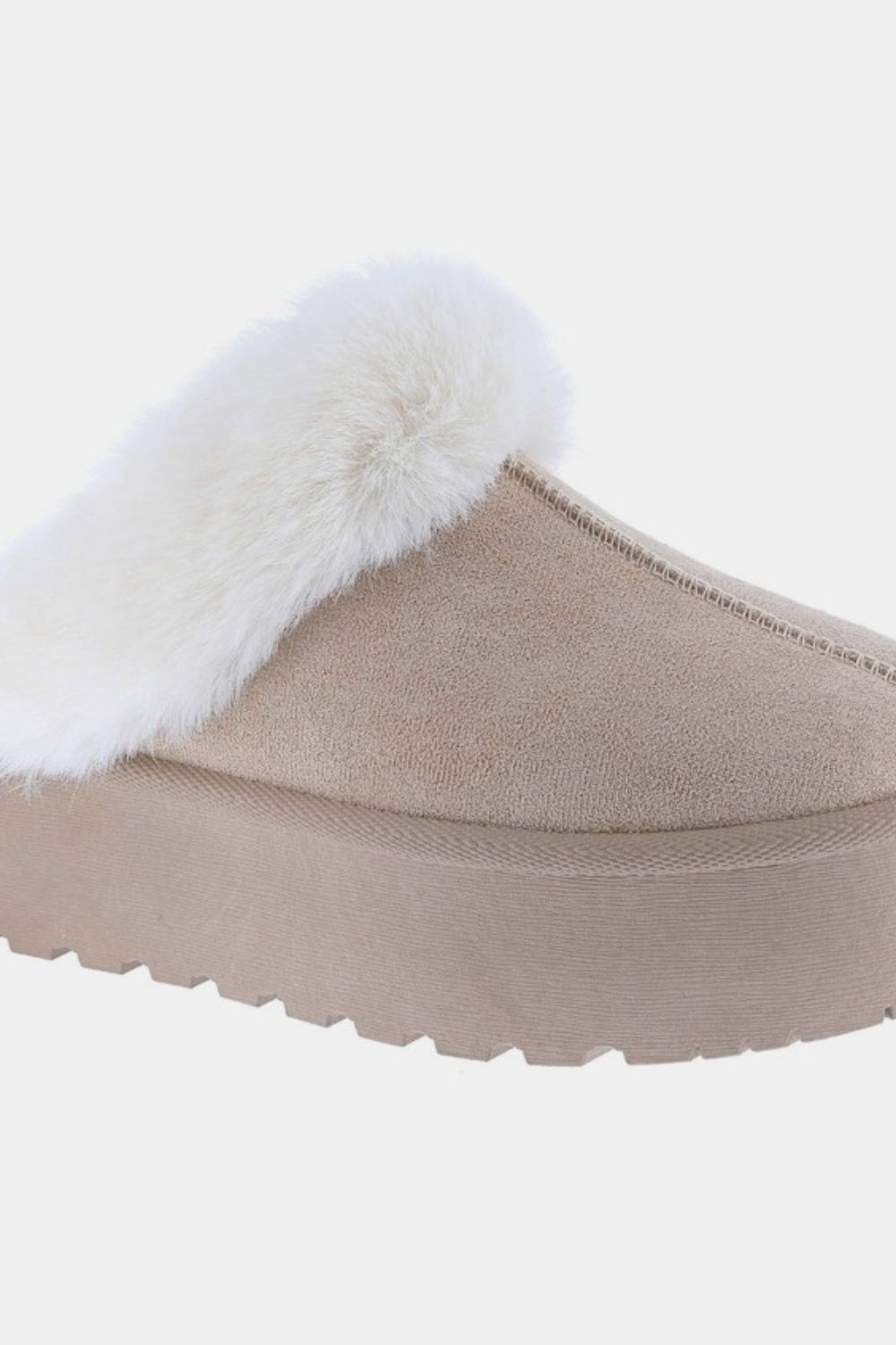 Weeboo Thick Bottom Fur Trim Snow Slippers - Bella Blue Styles