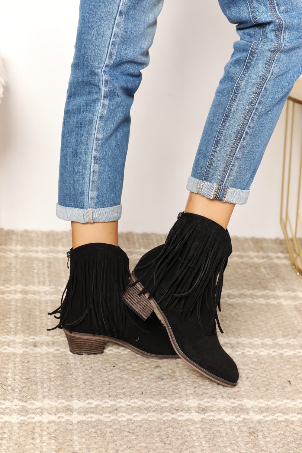 Women's Fringe Ankle Boots - Bella Blue Styles