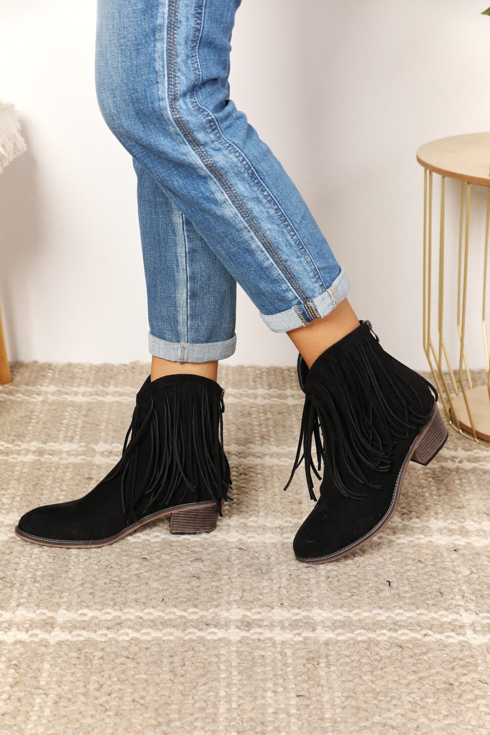 Women's Fringe Ankle Boots - Bella Blue Styles