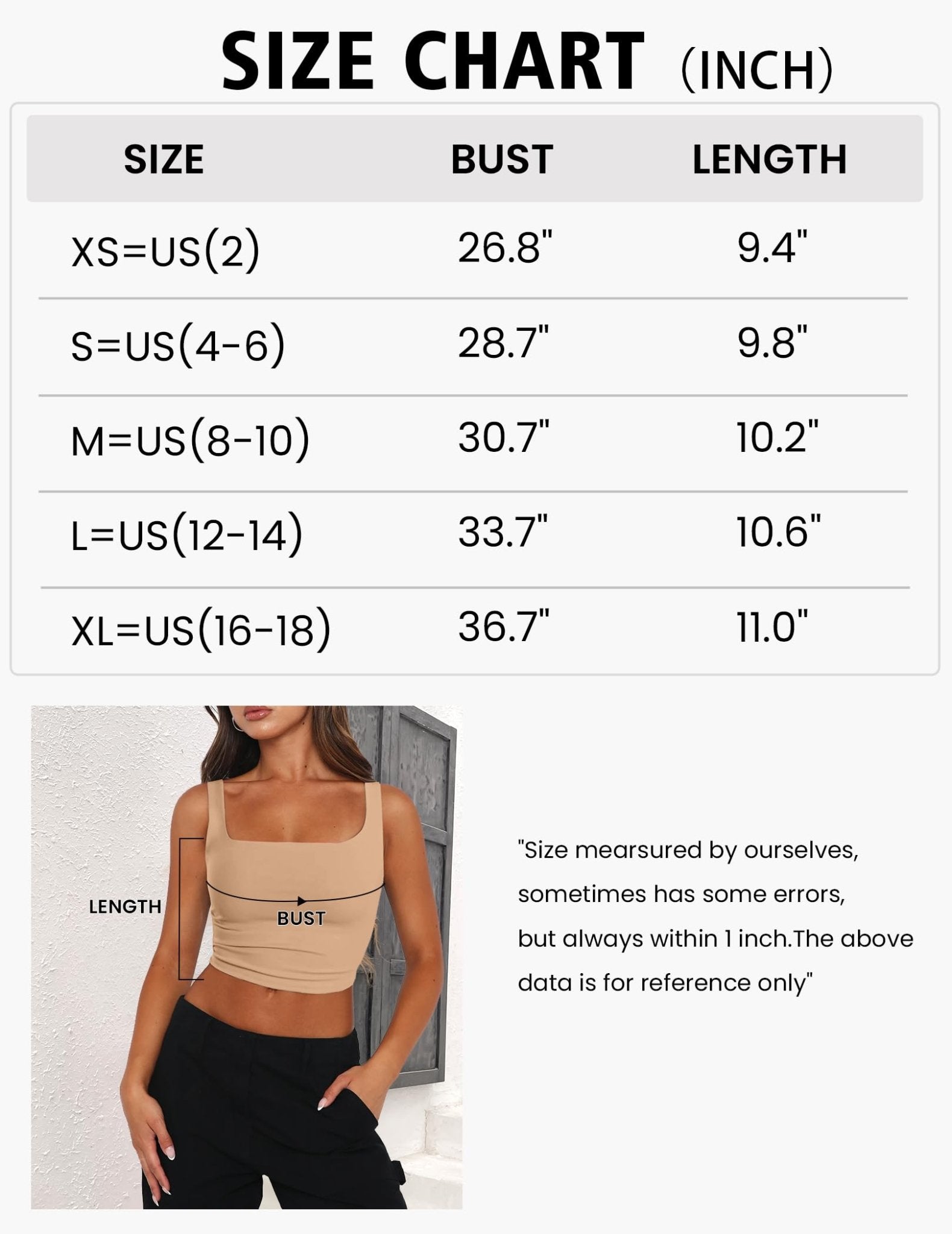 Zeagoo Women's Sleeveless Crop Tops Basic Double Layering Tight Slim Fit Y2K Tank Top Spring Clothes 2024 Black - Bella Blue Styles