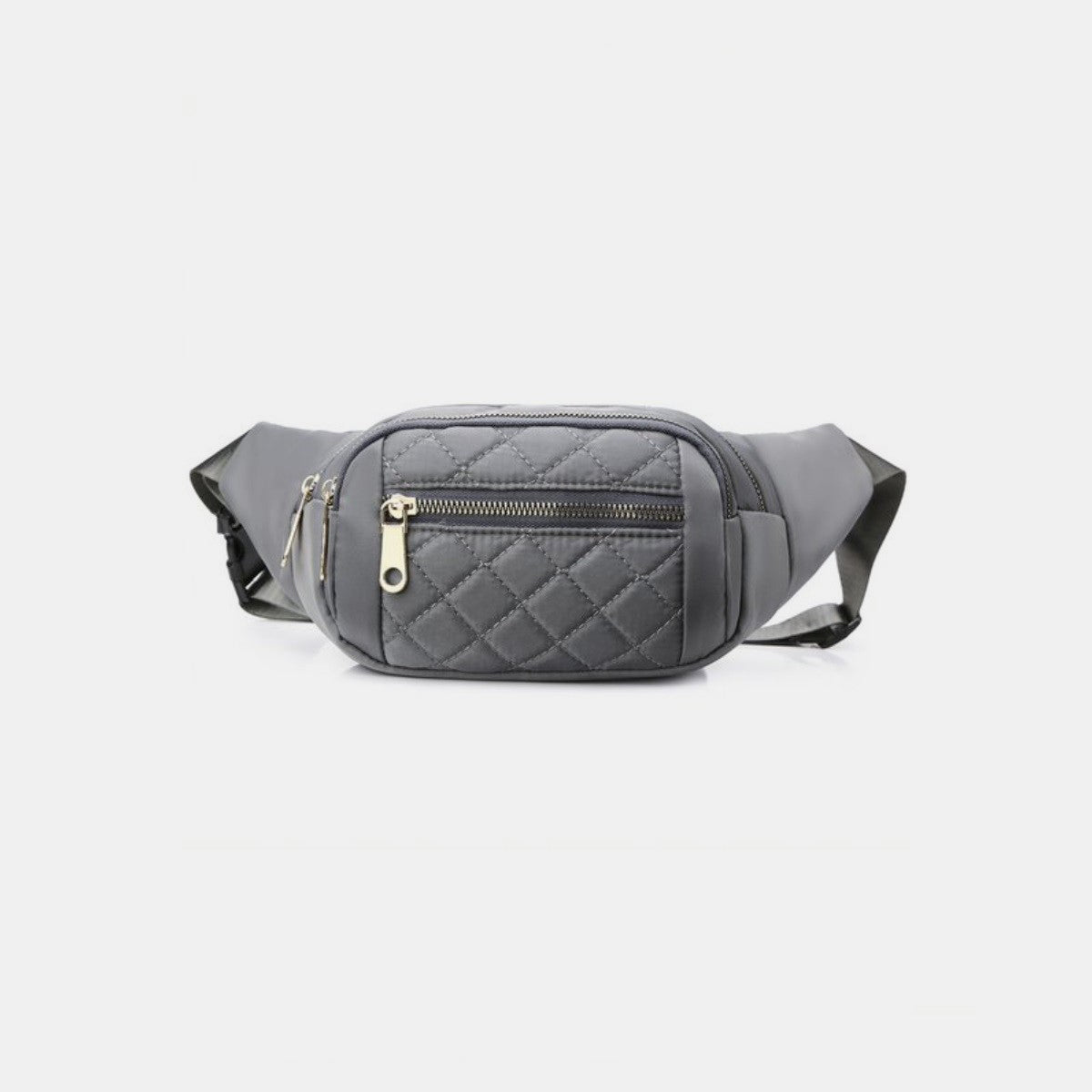 Zenana Quilted Multi Pocket Waist Belt Bag - Bella Blue Styles