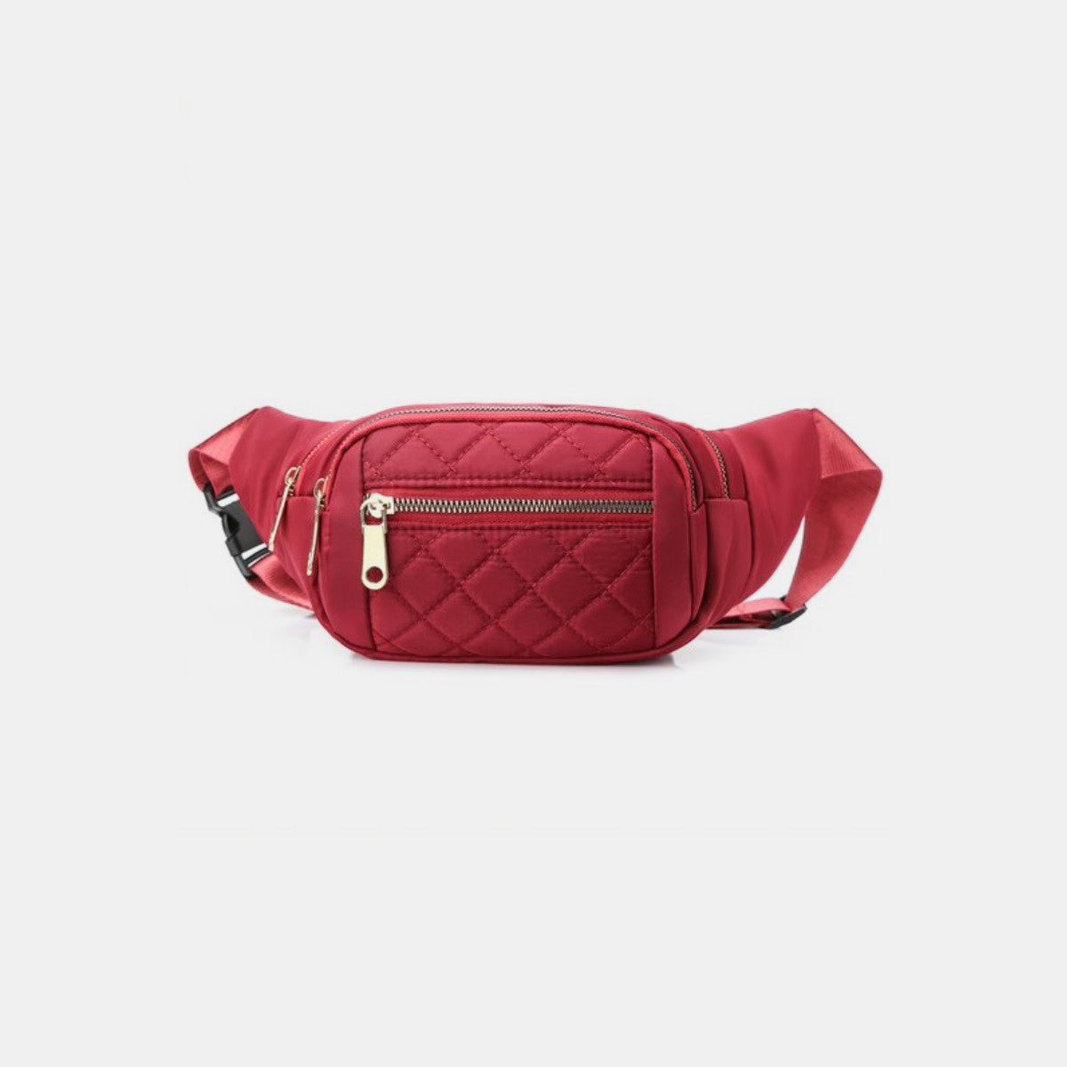 Zenana Quilted Multi Pocket Waist Belt Bag - Bella Blue Styles